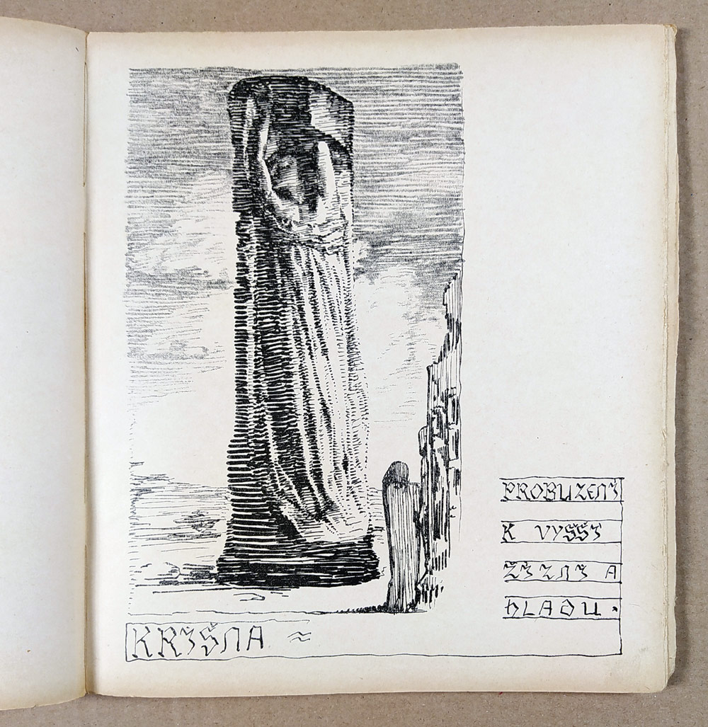Bílek František – Cesta, se dvěma autorovými dřevoryty a čtyřiceti litografiemi, 1909