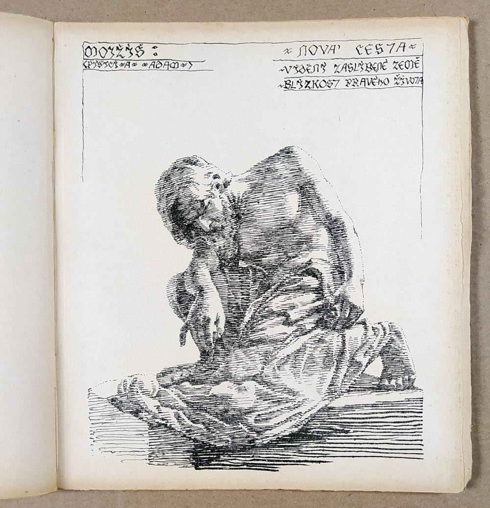 Bílek František – Cesta, se dvěma autorovými dřevoryty a čtyřiceti litografiemi, 1909