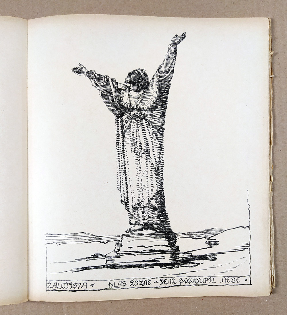 Bílek František – Cesta, se dvěma autorovými dřevoryty a čtyřiceti litografiemi, 1909