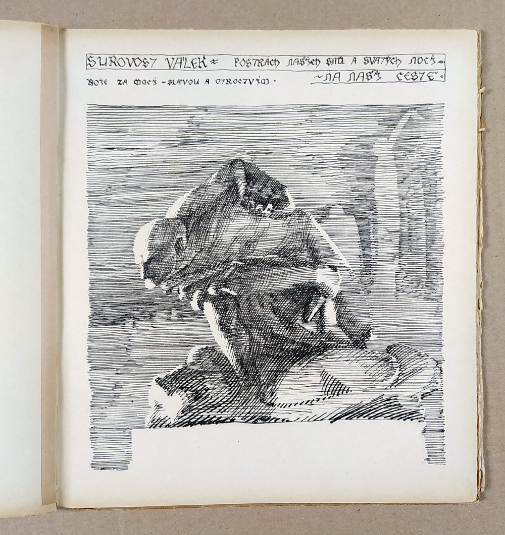 Bílek František – Cesta, se dvěma autorovými dřevoryty a čtyřiceti litografiemi, 1909