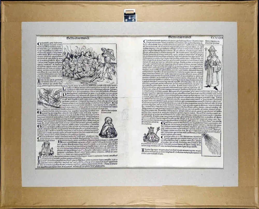 Praha – Praga, Schedel Hartmann, pragensia, původní dřevořez, 1493