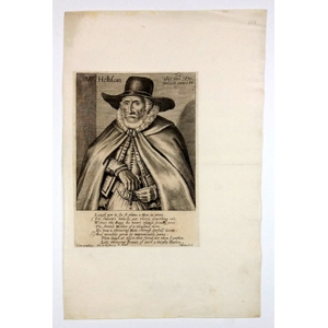 Payne, John; Portrét Thomase Hobsona (1544-1630), původní lept, 1631