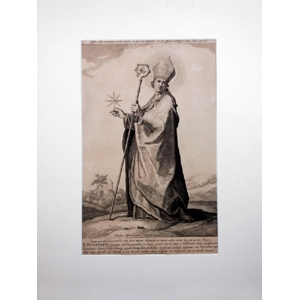 svatý Siutbert, Bloemaert Friedrich pův. mědiryt ca 1650