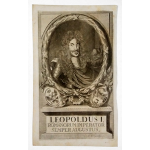 Bernigeroth, Martin; portrét císaře Leopolda I., původní mědiryt ca 1700