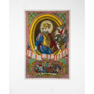 Crophius, Martin Gottfried; portrét Ferdinanda III. (svatého), staře kolorovaný původní mědiryt, 1792