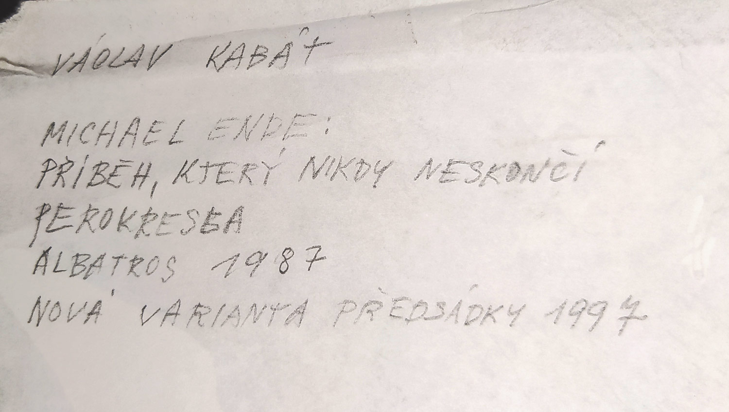 Kabát Václav – Příběh, který nikdy neskončí, ilustrace ke knize, kresba tuší, koláž, 1987
