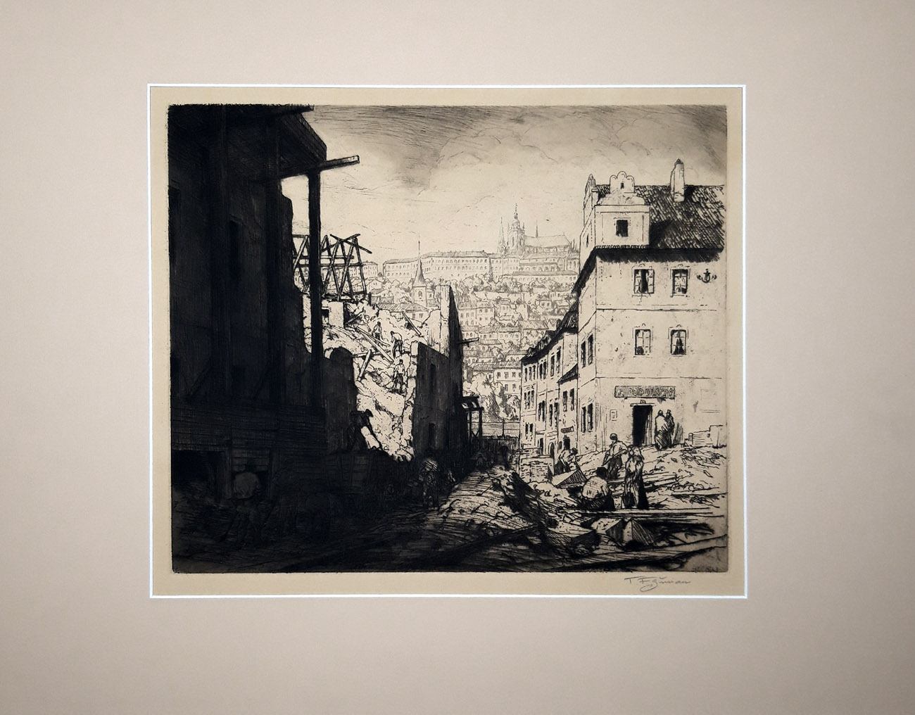 Šimon Tavík František – Praha, in memoriam, číslo grafického soupisu 211, původní lept, 1913