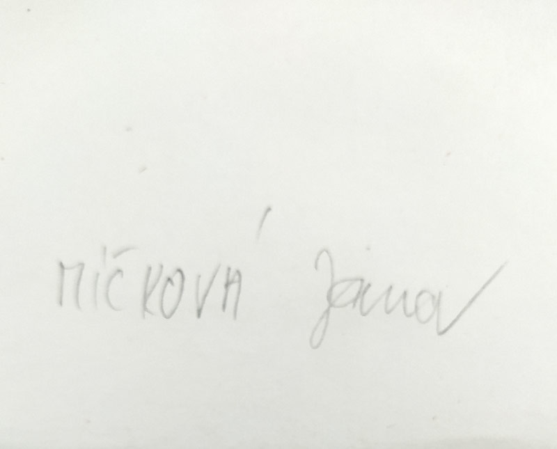 Míčková Jana – Krajina, malba akvarelem, 1963–1965