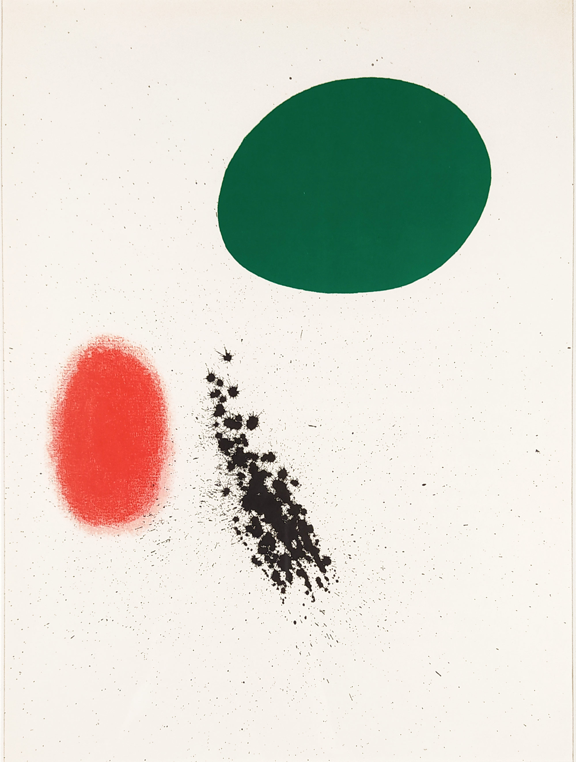Miró Joan – Composition (C), původní barevná litografie, 1961