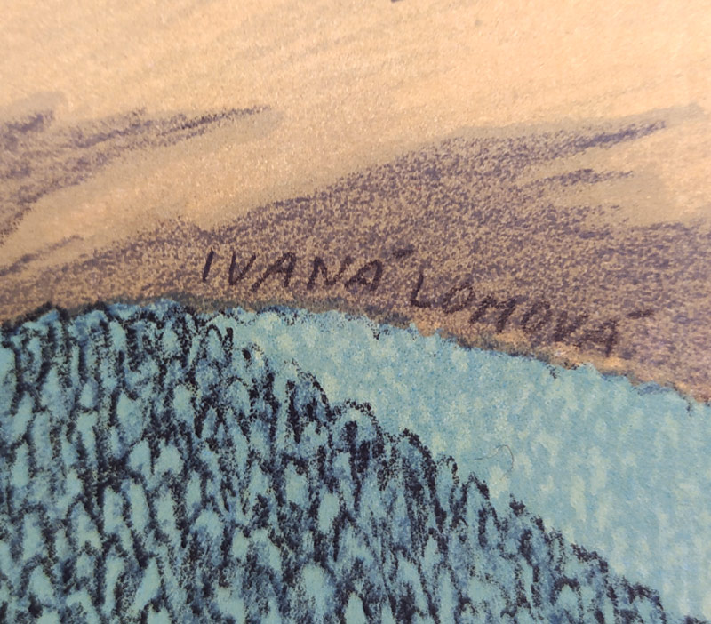 Lomová Ivana – Slavná Nemesis I., původní barevná litografie, 2005