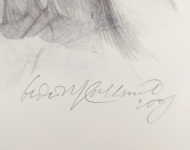 Kulhánek Oldřich – Ex libris Ing. Jiří Hruška, původní litografie, 2009