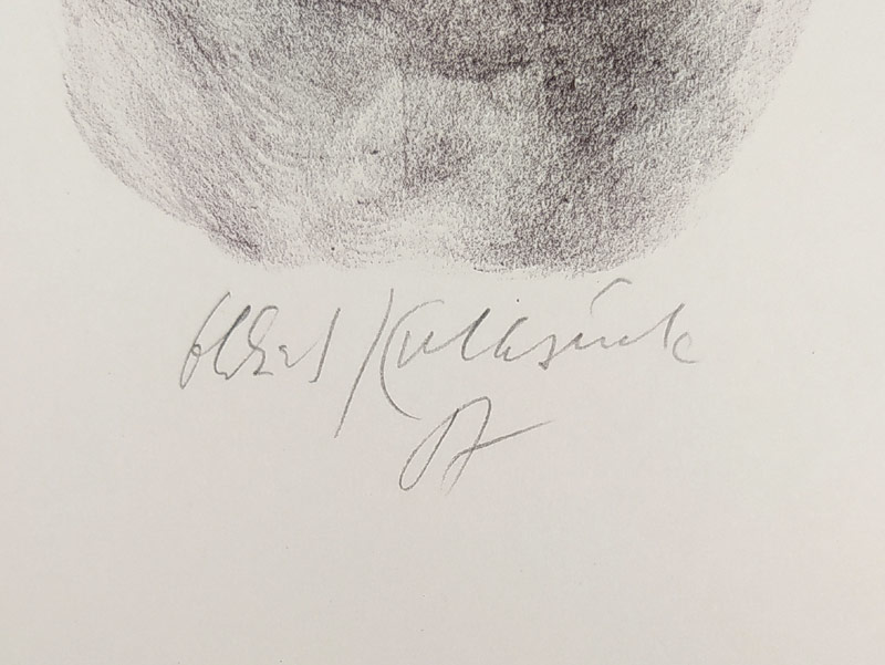 Kulhánek Oldřich – Ex libris Oldřich Kulhánek OK 1987, původní litografie, 1987