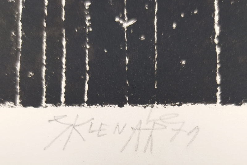 Sklenář Zdeněk – V zahradě, původní litografie, 1971