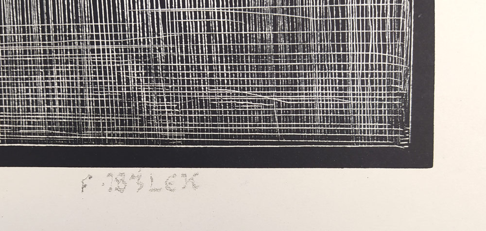 Bílek František – V něm byla trním korunována, původní dřevoryt, číslováno 164/200, 1941