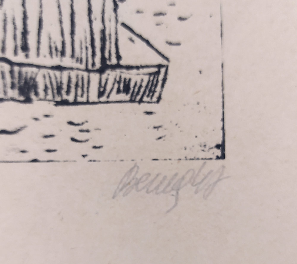 Beneš Vlastimil – Bez názvu, monotyp, 1947