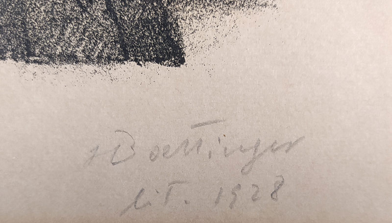 Boettinger Hugo – Hollar se stěhuje, původní litografie, 1928