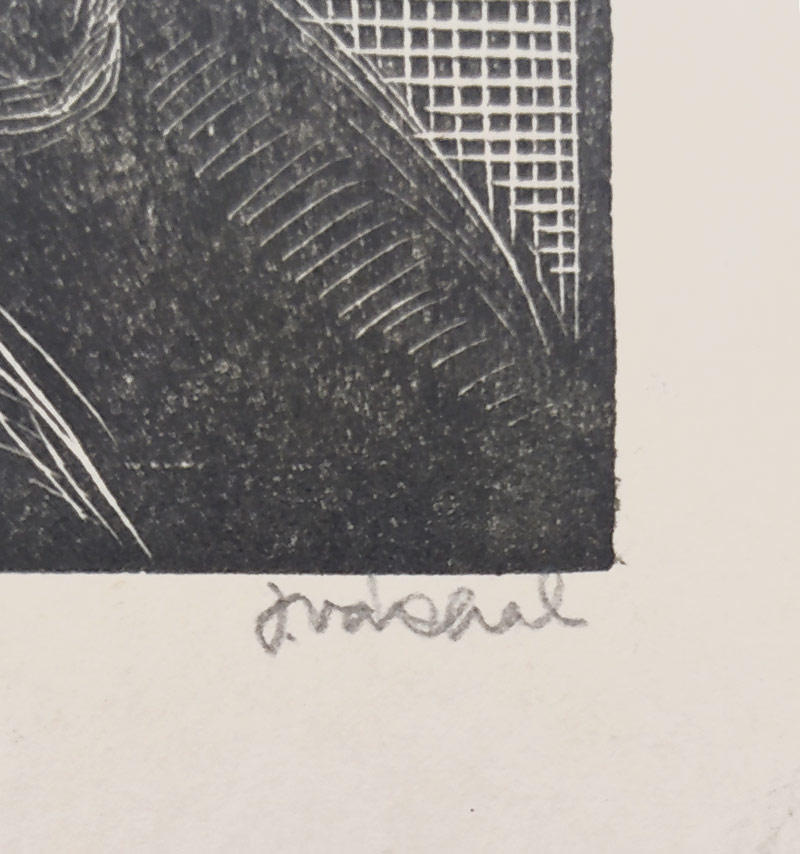 Váchal Josef – Ex libris Hanky M., původní dřevoryt, 3.stav, 1921