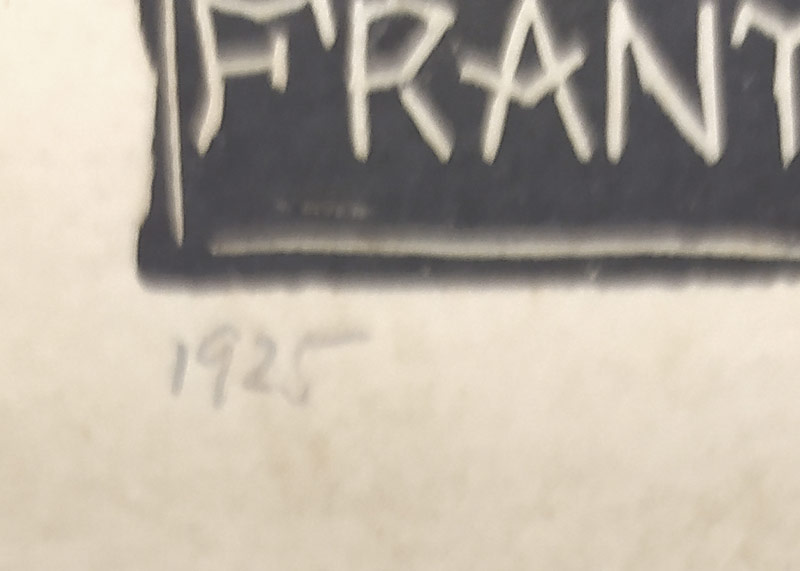 Váchal Josef – Ex libris Franta Procházka, původní dřevoryt, 1925