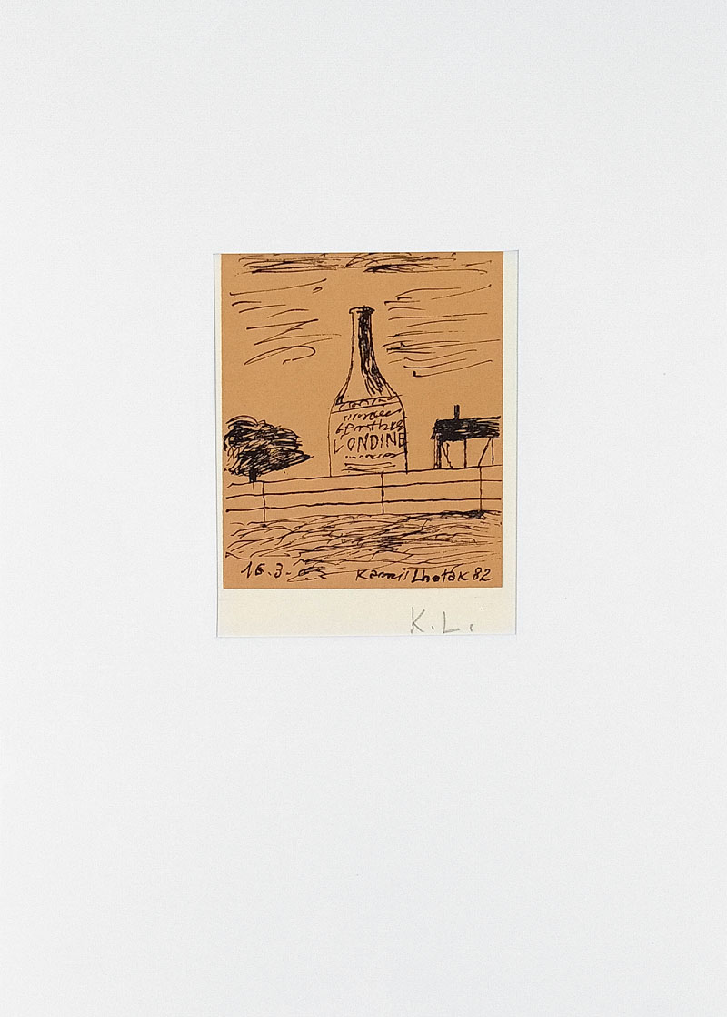 Lhoták Kamil – Bez názvu, serigrafie, 1982