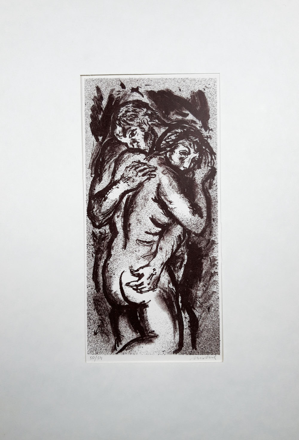 Michal Rastislav – Milenci, litografie, 1975