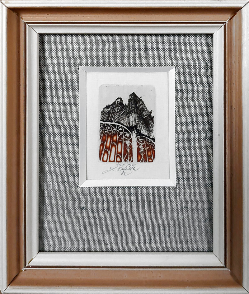 Kuklík Ladislav – Pražský výběr, barevný lept, 1981