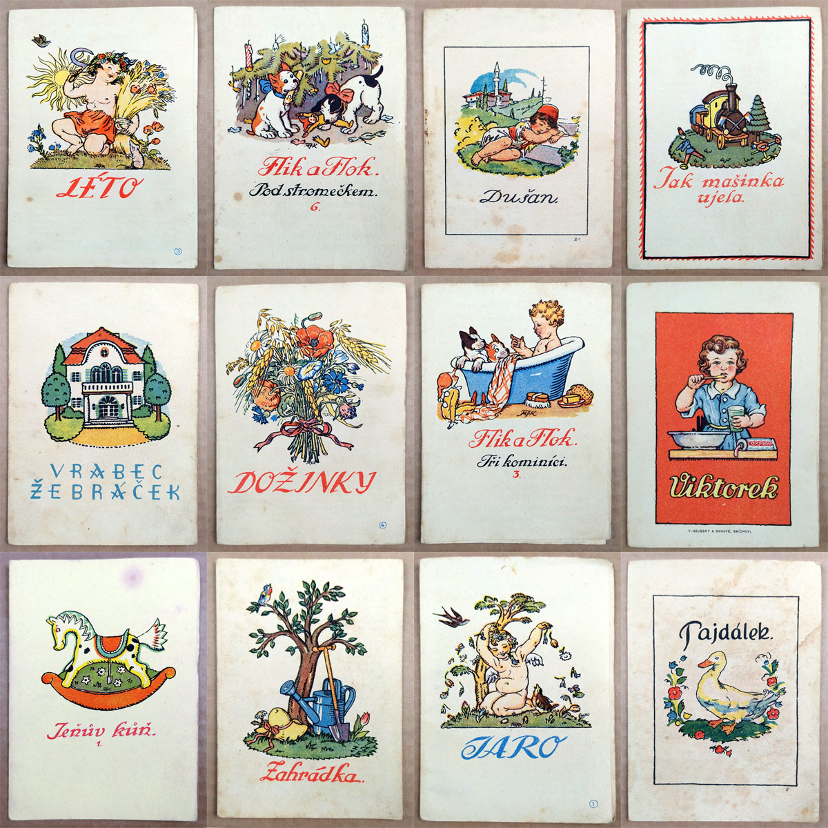 Fischerová-Kvěchová Marie – Pohádky, propagační, konvolut 42 ks