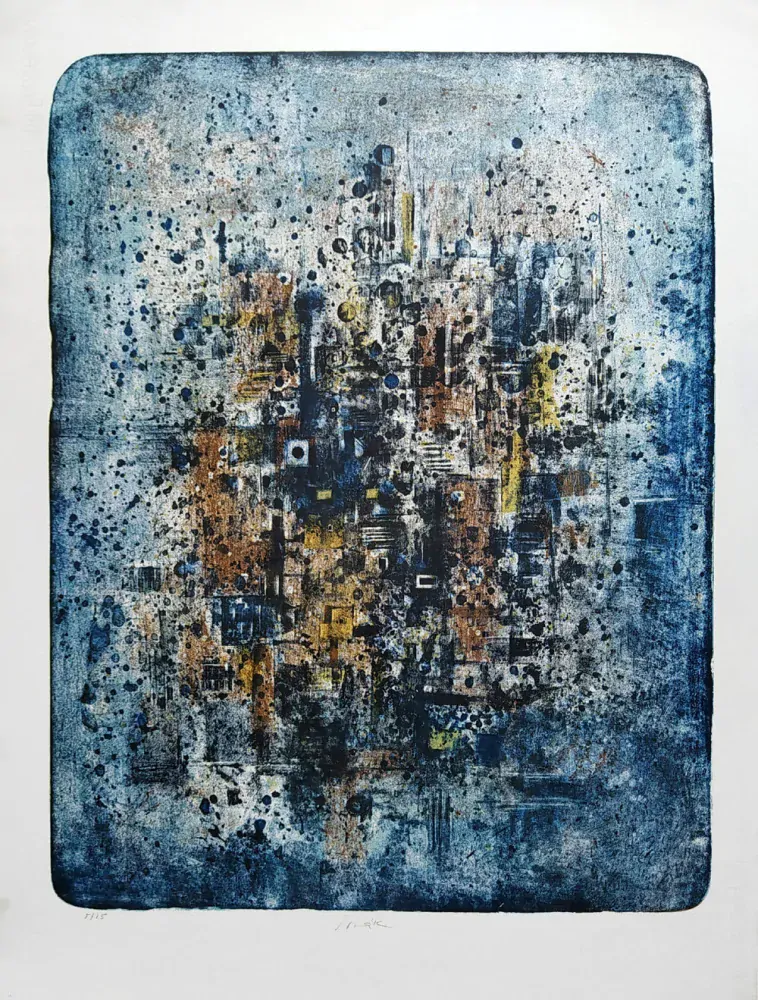 Sovák Pravoslav – Bez názvu, původní barevná litografie, 1963