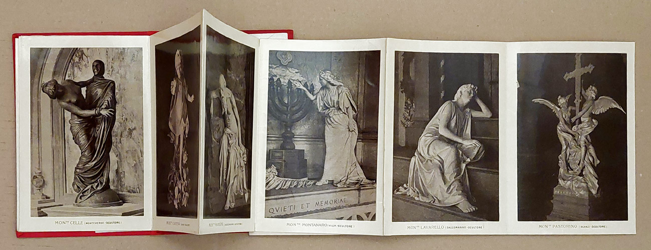 Ricordo del Camposanto di Genova, leporelo 18 fotografií, 1896–1910