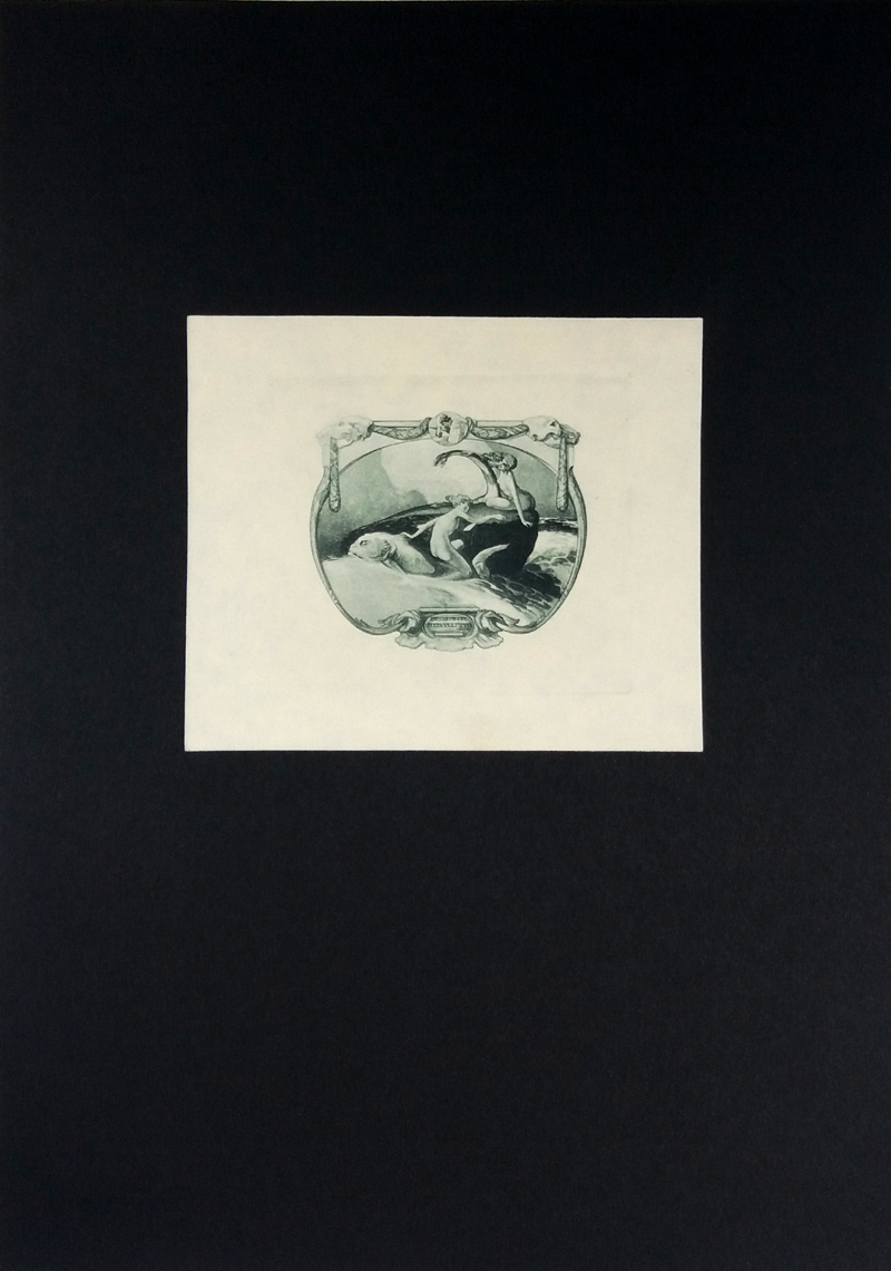 Bayros Franz von – Ex libris, Georg Schneider, původní lept, ca 1910, prodej moderní grafiky