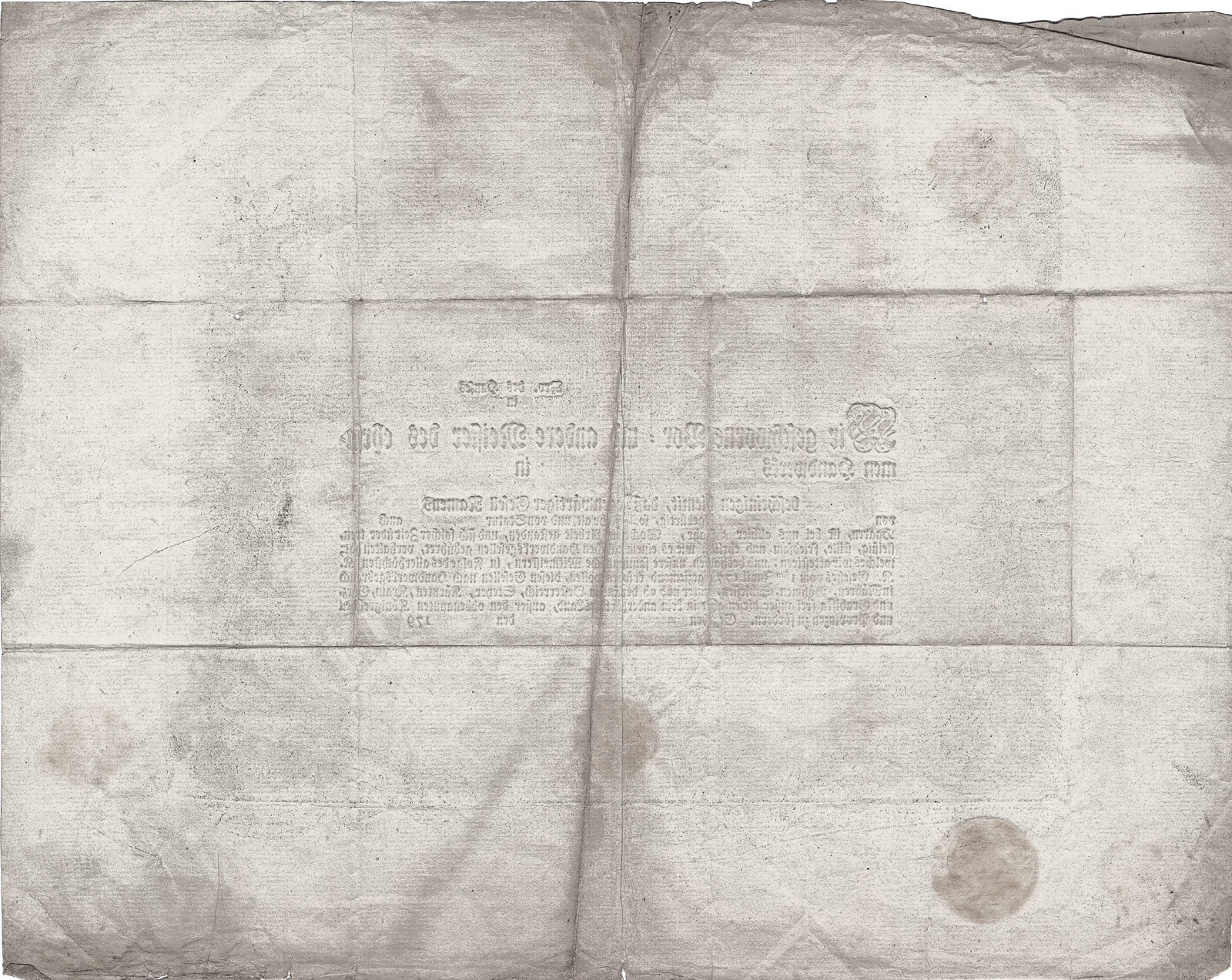 Brno – Výuční list, původní mědiryt, vyplněno a datováno 1797