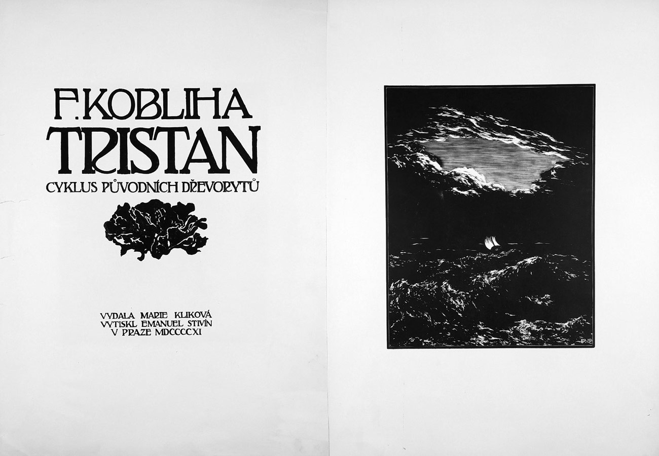 Kobliha František – Tristan, cyklus původních dřevorytů, 1909–1910