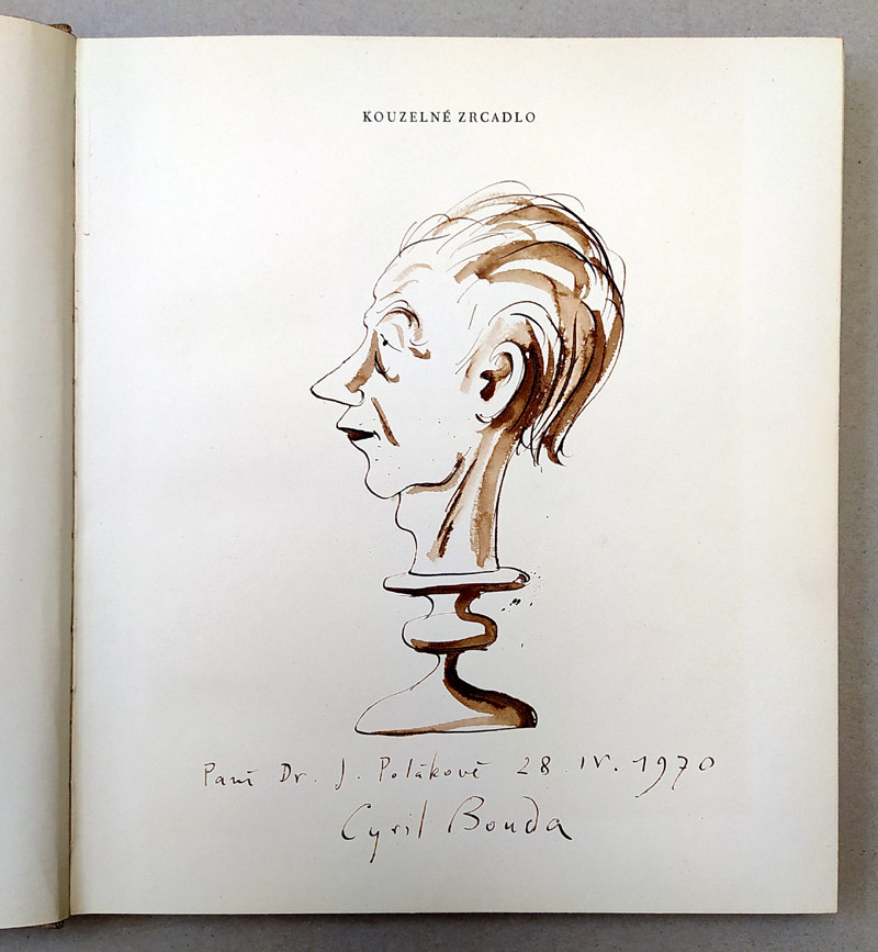Kouzelné zrcadlo – Adolf Branald, s kresbou a věnováním Cyrila Boudy, 1961