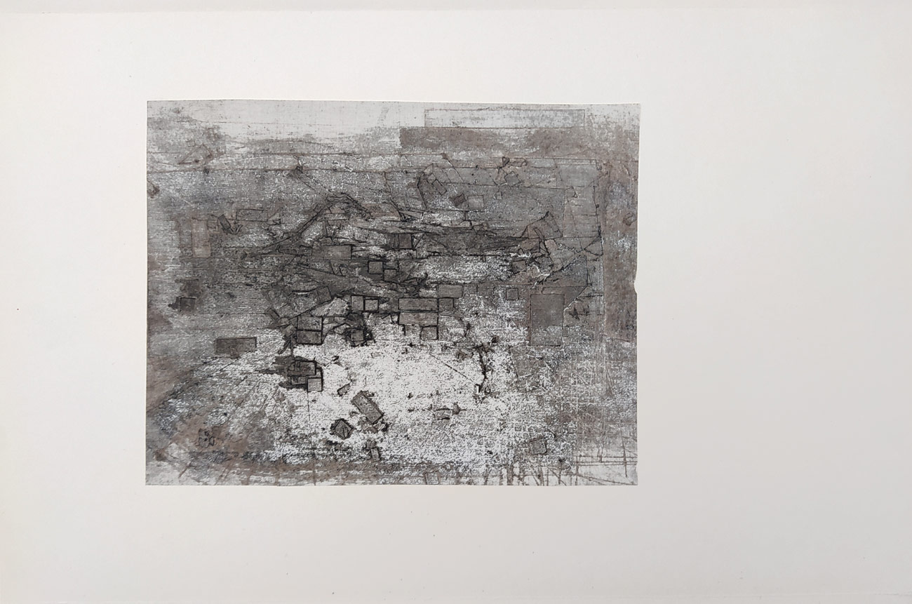 Kristofori Jan – Bez názvu, kombinovaná technika, ca 1960