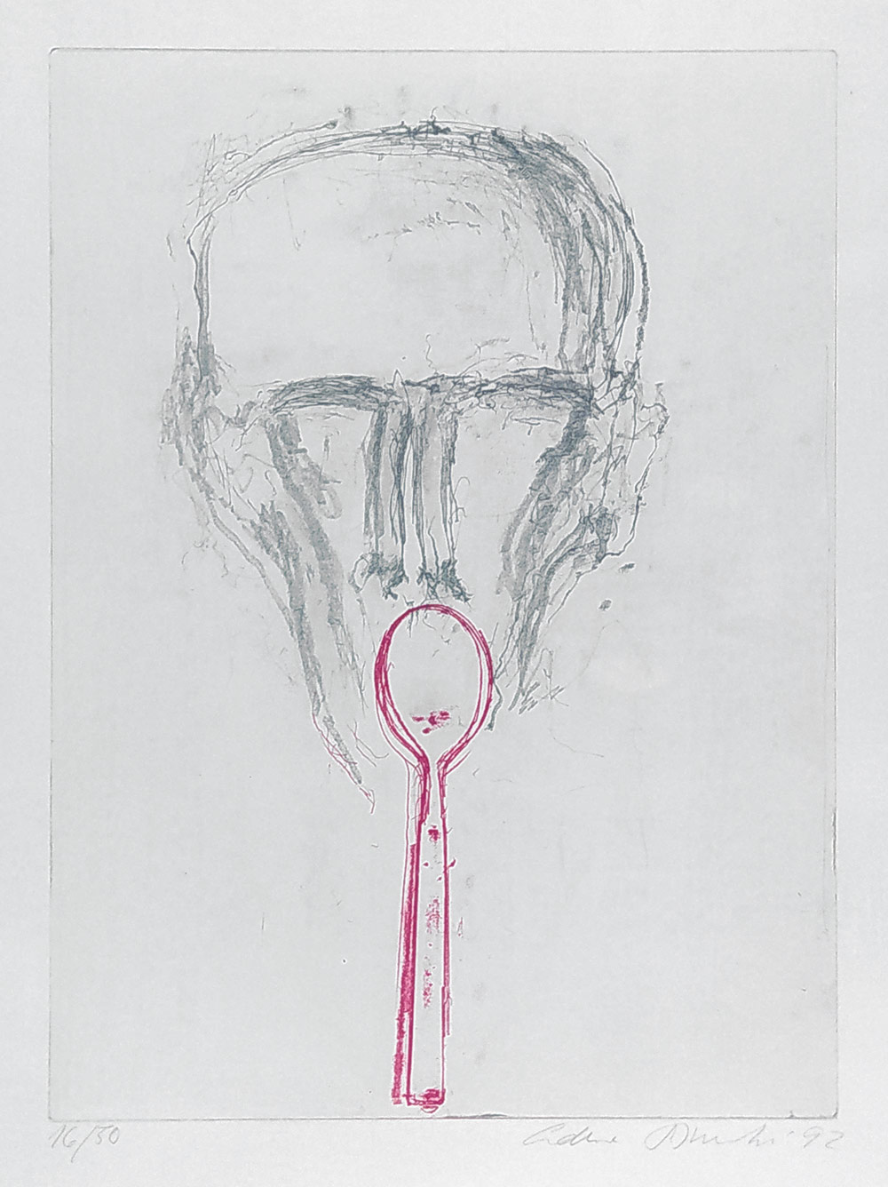 Šimotová Adriena – Strážci stolu, Lžíce, lept, 1992