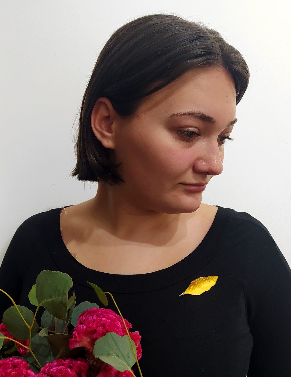 Stříbrná brož zdobená emailem, Brødrene Bjørklund, Dánsko