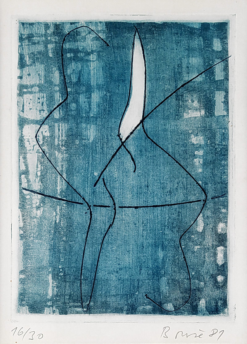 Bouše Zdeněk – Bez názvu, kombinovaná technika, 1981