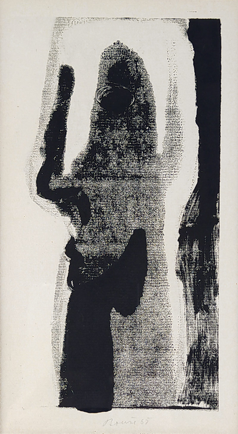 Bouše Zdeněk – Bez názvu, původní litografie, 1967