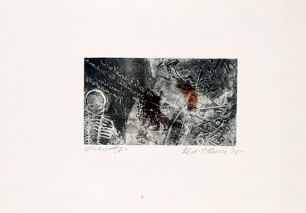 Hamera Oldřich – Bez názvu, monotyp, 1975