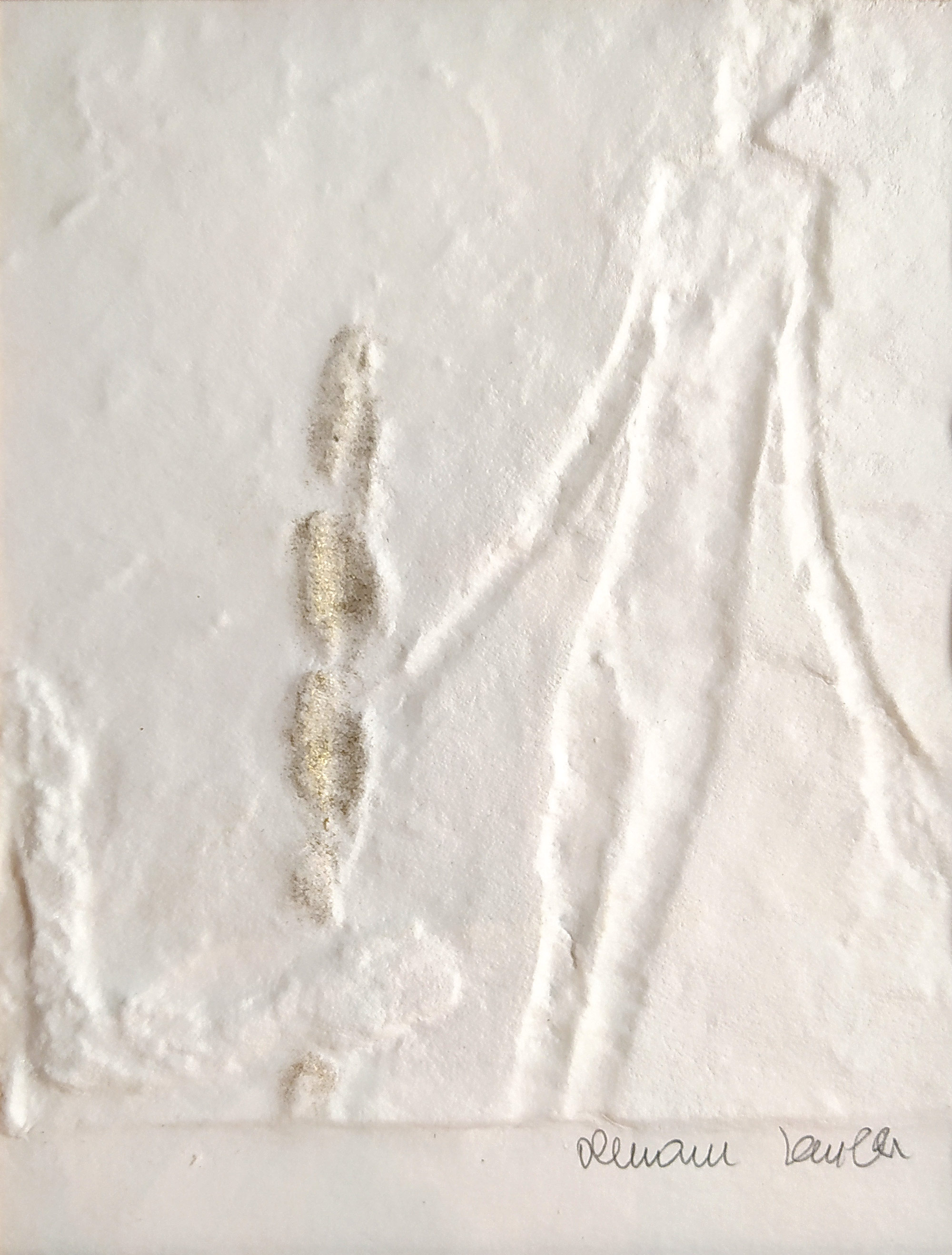  Zoubek Olbram – Loučení s ratolestí, původní reliéfní tisk, 2003