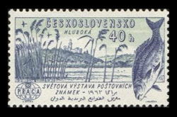 Bouda Cyril – Poštovní známka, původní návrh, kresba tužkou, 1961