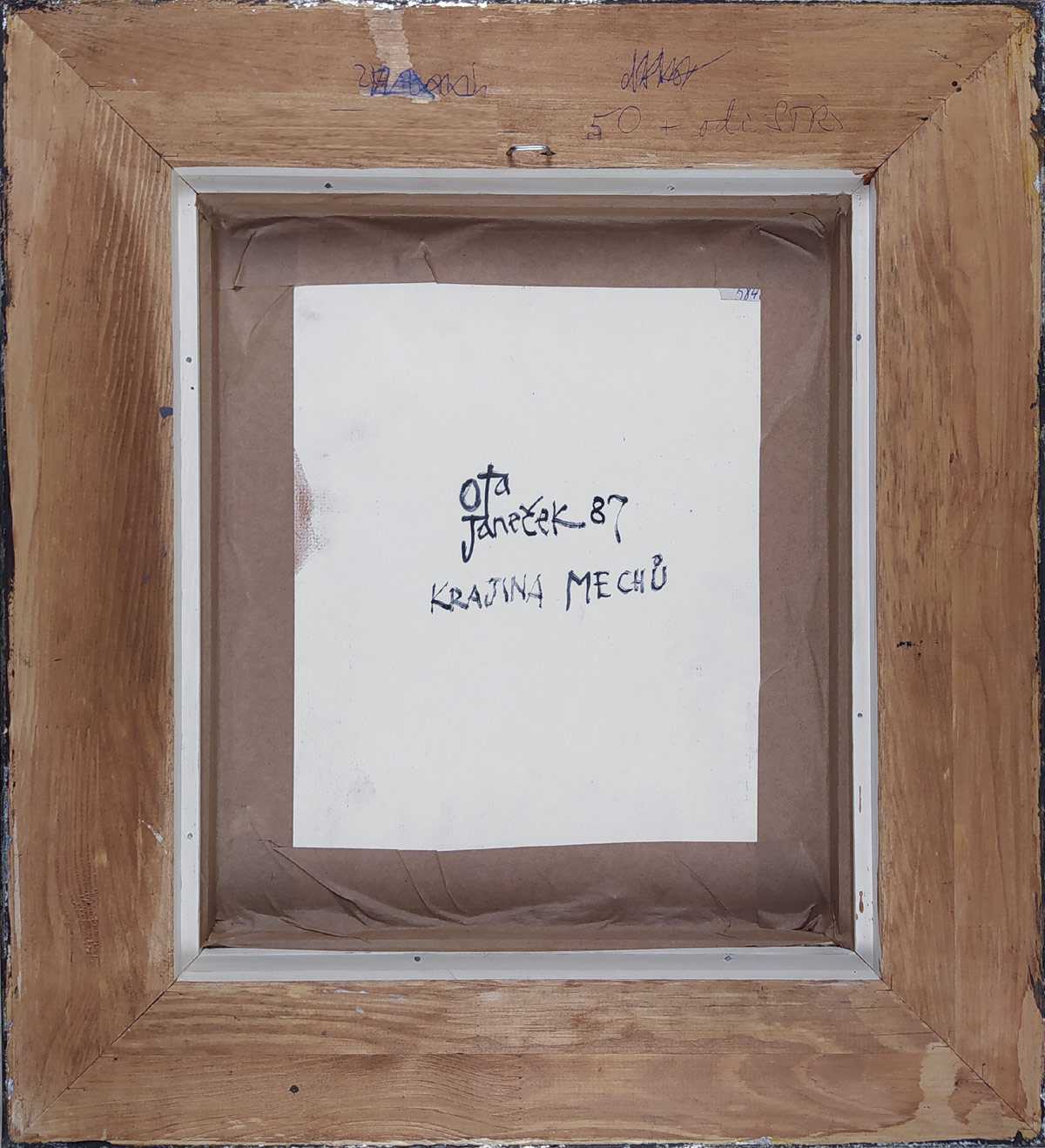 Janeček Ota – Krajina mechů, olej, kombinovaná technika, 1987