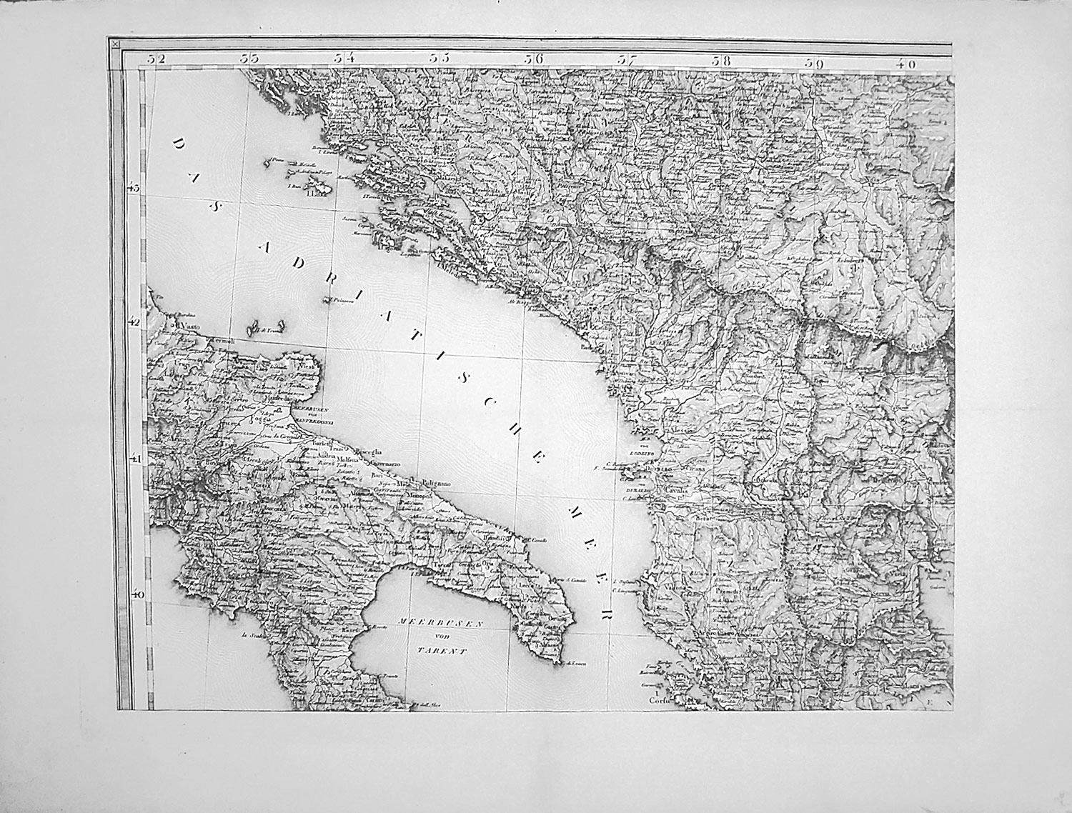 Řecko – Mapa Řecka a sousedících zemí, 4 díly, Tranquillo Mollo, původní oceloryt, 1827