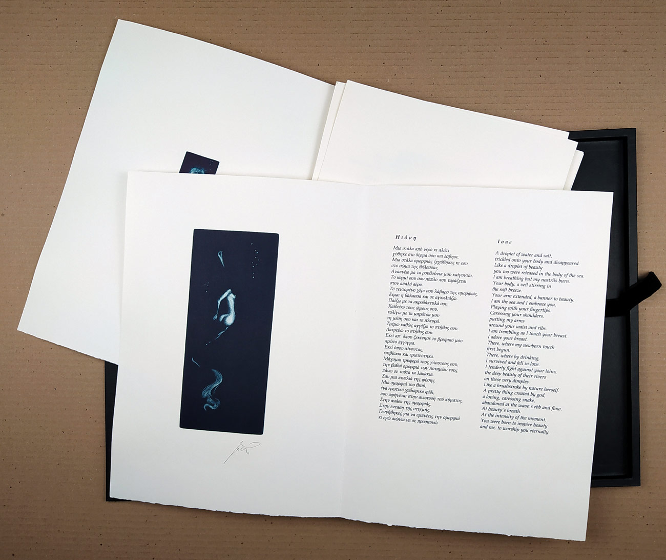 Černoš Jan – Nereids, Νηρηίδες, album devíti mezzotint, 2020