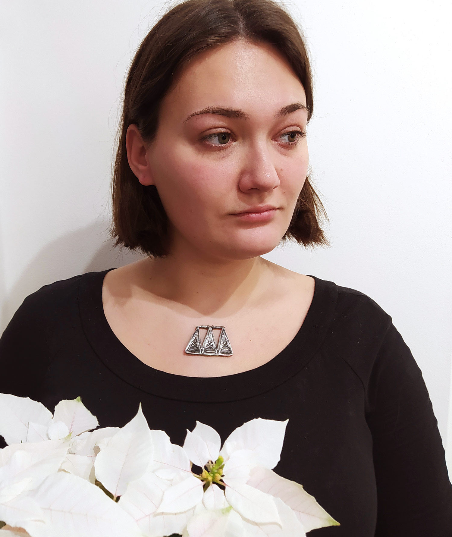 Stříbrný šperk  Berberský přívěsek, původ: Maroko