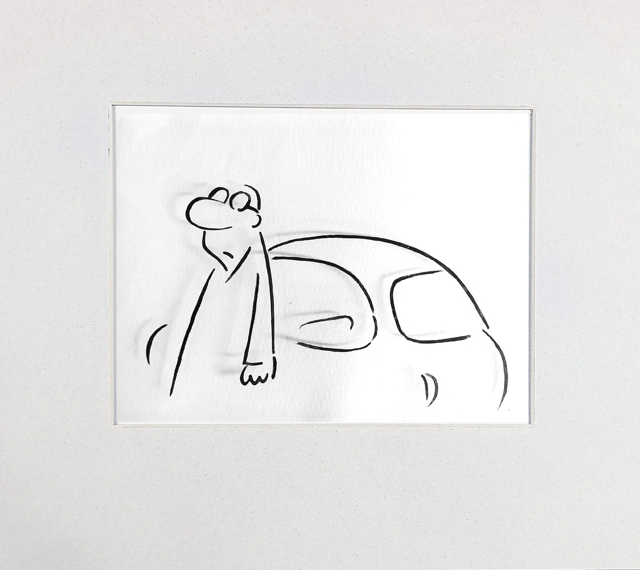 Jiránek Vladimír – Filmová animace, původní kresba tuší na fólii, ca 90. léta 20. století