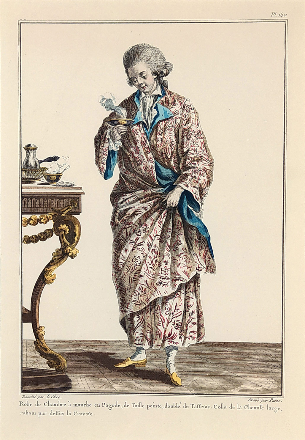 Galerie des Modes et Costumes Français, Patas – Le Clere; kolorovaný lept, pozdější otisk 1912