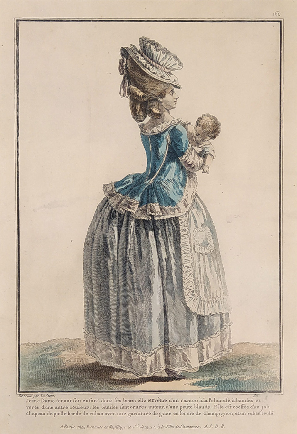 Galerie des Modes et Costumes Français, Le Clere; kolorovaný lept, pozdější otisk 1912