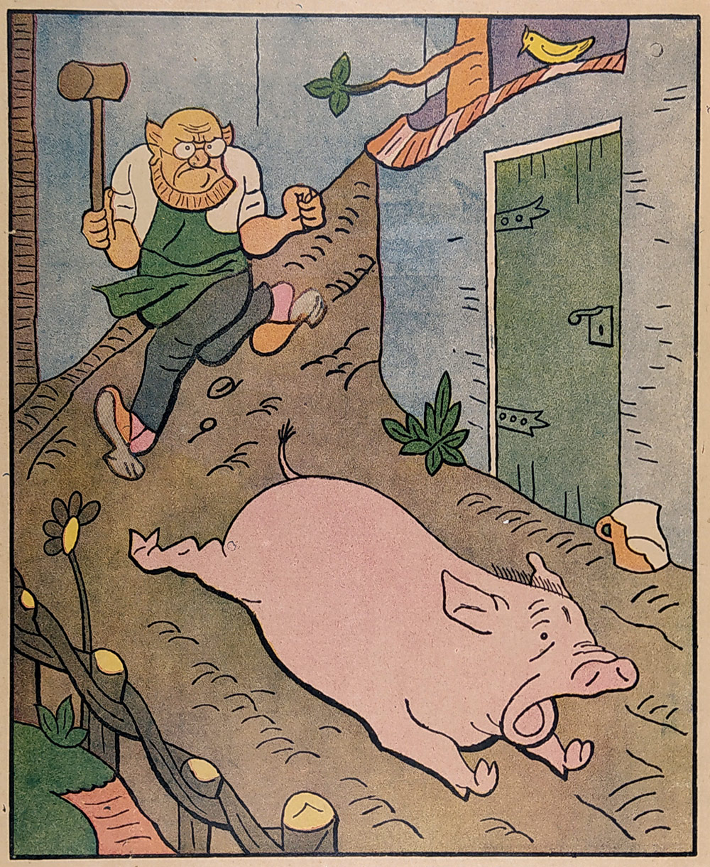 Lada Josef – knižní ilustrace, barevná zinkografie, 1. vydání, 1920
