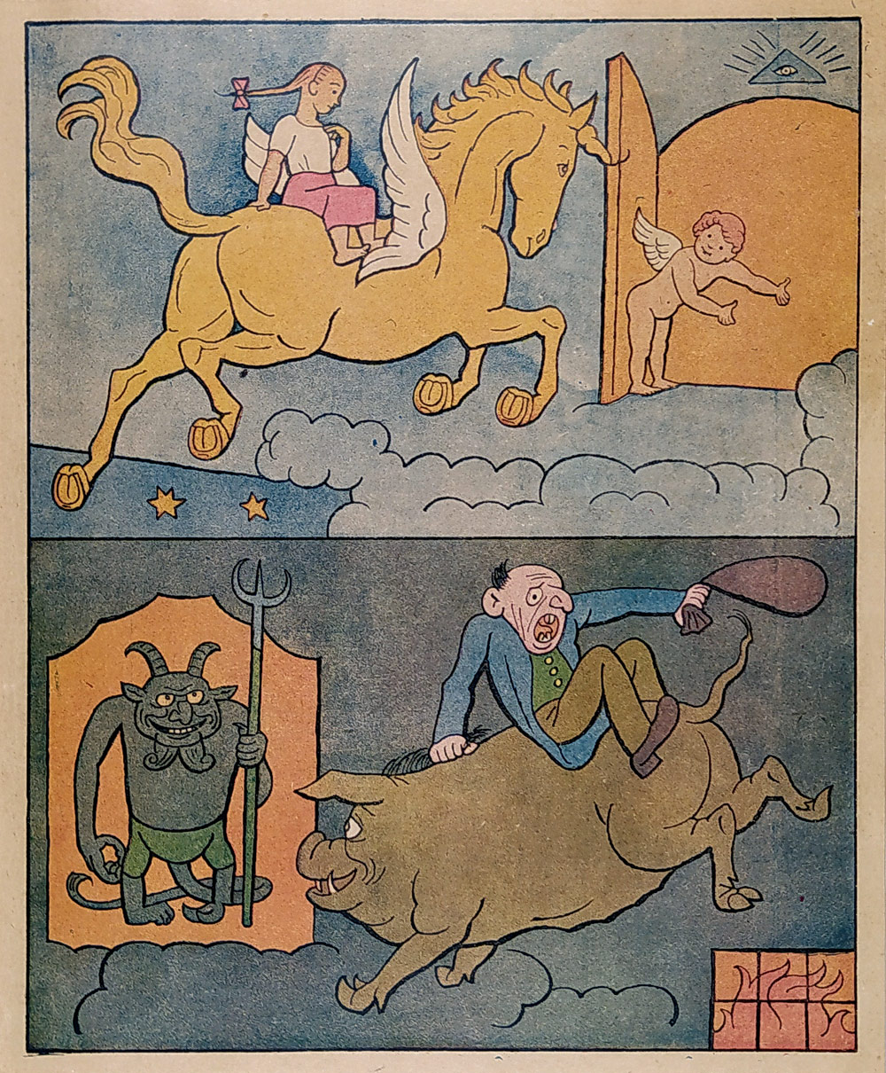 Lada Josef – knižní ilustrace, barevná zinkografie, 1. vydání, 1920