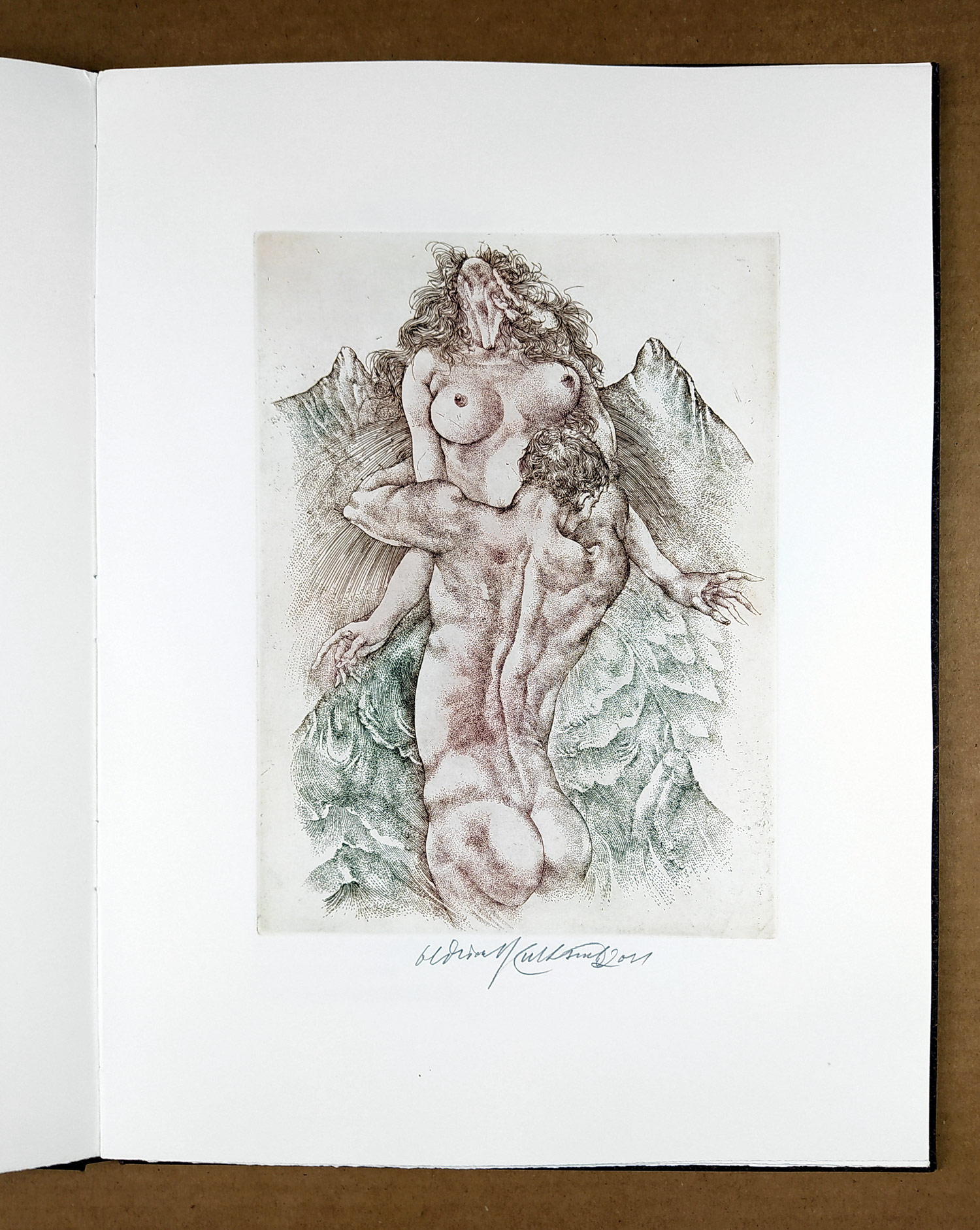 Kulhánek Oldřich – Giannakos Christos, The Fall, zrnkové lepty, číslovaný výtisk, 24/80, 2011